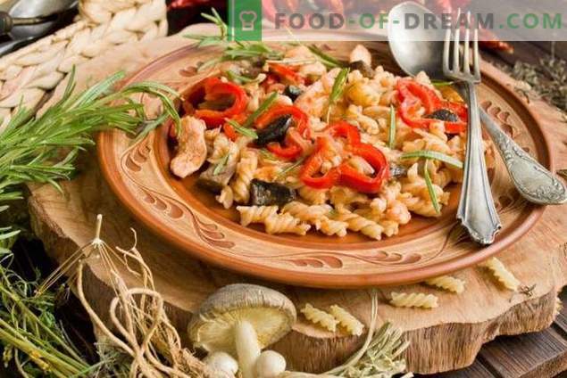 Тестенини од пилешко и печурки - прифатливи класици на италијанска кујна