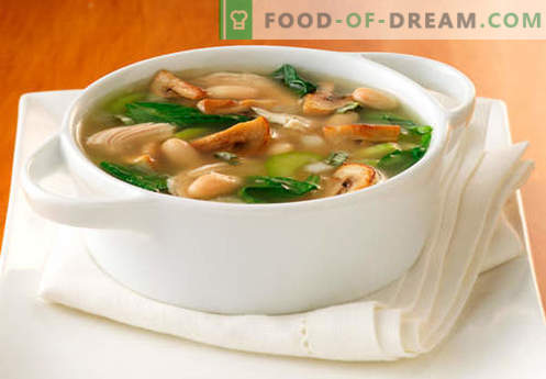 Супа во супа од печурки - најдобри рецепти. Како правилно и вкусно да готви супа во супа од печурки.