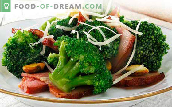 Salată de broccoli - cele mai bune cinci rețete. Cum să salată de broccoli gătită corect și gustos.