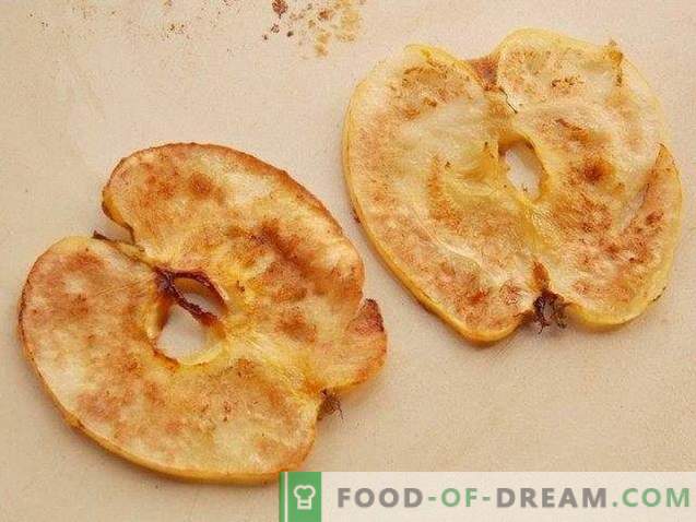 Десерт од јаболко со чипс од јаболка