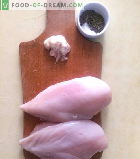 Пилешки гради во крем сос со зеленчук - рецепт со слика