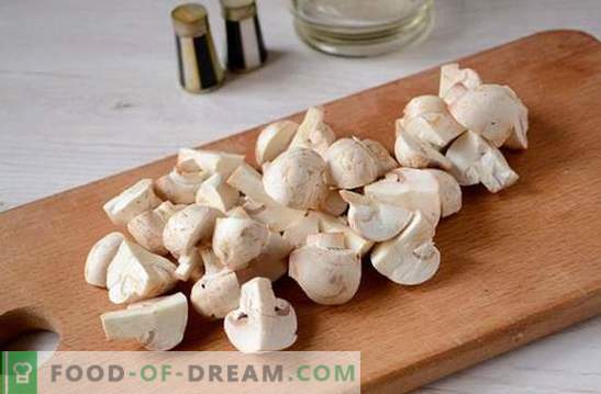 Јачмен со печурки во multicooker: позадински сад. Брзо и многу едноставно: фото рецепт за правење јачмен со печурки