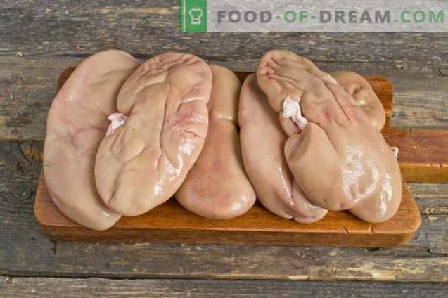 Како да врие бубрезите со свинско месо без мирис?