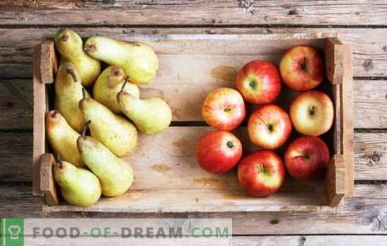 Компотирање на јаболка и круши за зимата: компоненти на вкусот. Омилен компот на јаболка и круши за зимата во рецепти без знаење