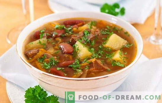 Супа со грав и месо: како да се подготви вкусна гравска супа? Едноставни рецепти за супа со грав и месо
