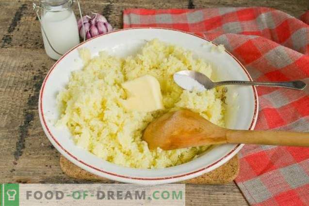 Картофено пюре - рецепта с мляко и масло
