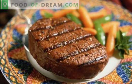 Говедско месо - среќа на месојади! Рецепти од различни стек на говедско месо со сирење, сливи, компири, лук, сусам