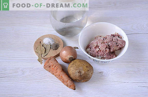 Класичен рецепт за компири со конзервирано месо: вкусот на кујната на советската држава. Како да се готви банални компири со чорба вкусни: чекор по чекор рецепт со слики