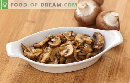 Smażone grzyby z cebulą - proste i smaczne, szybkie i piękne! Wybór popularnych przepisów smażonych grzybów z cebulą