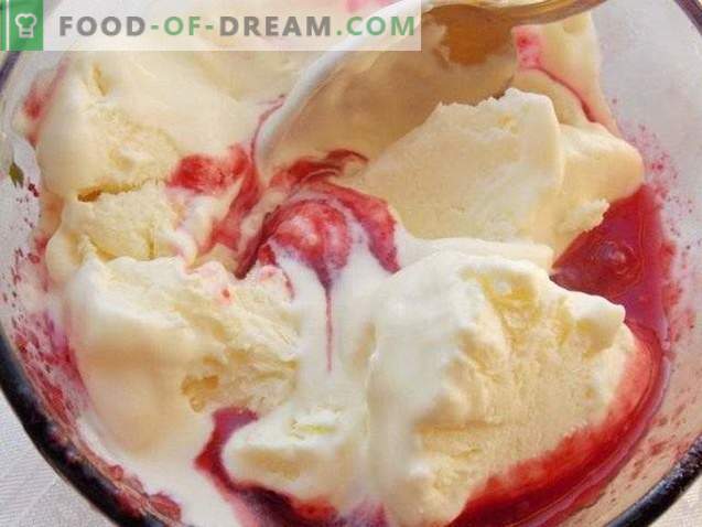 Домашен сладолед. Крем сладолед со плодови