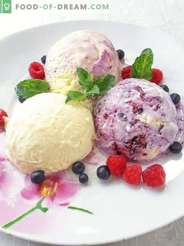 Домашен сладолед. Крем сладолед со плодови