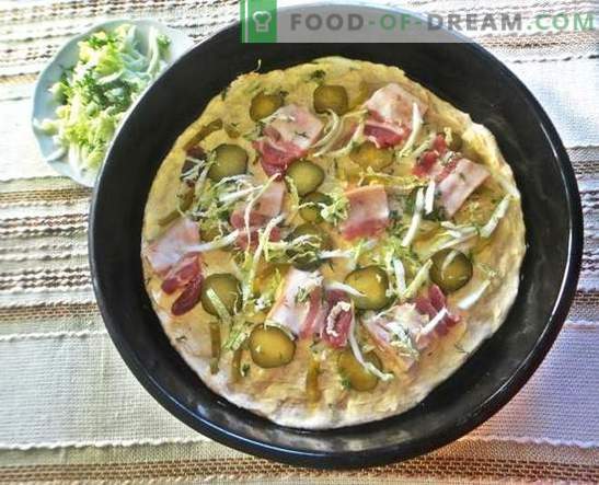 Пица во рерната: рецепт со фотографии. Италијански тесто, апетитен полнење - домашна пица во рерната: чекор по чекор фото-рецепт