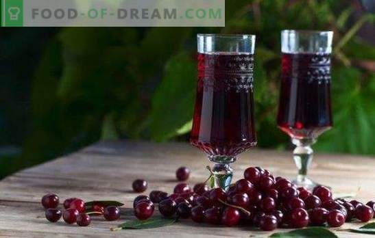 Цреша ликер дома - кралицата на рубин на маса! Готвење вкусни вишни ликер дома