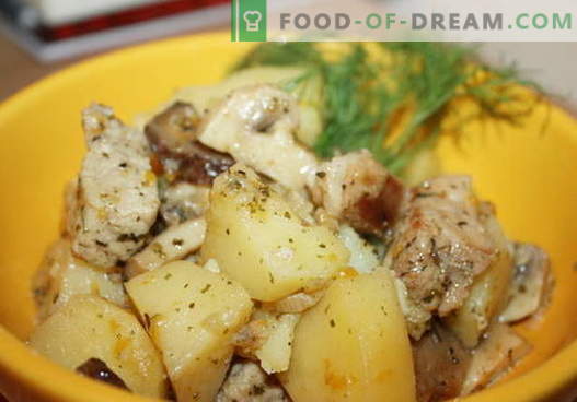 Запечен компир со пилешко - најдобри рецепти. Како да правилно и вкусно готви чорба компири со пилешко.