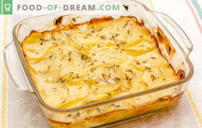 Potatoes in sour cream in the oven are the “king” of vegetables on your table. Favorite recipes for potatoes baked in sour cream