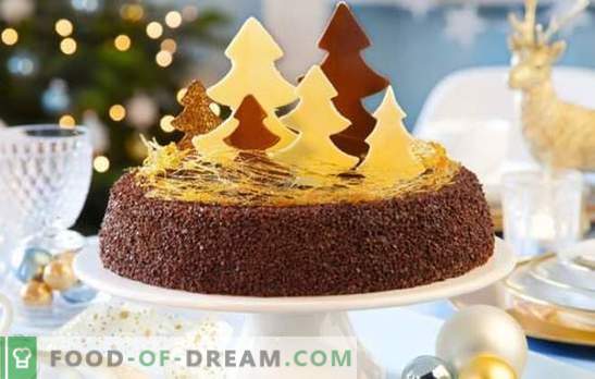 Новогодишна торта: едноставни рецепти за домашна слатки. Новогодишна торта - едноставен рецепт може да биде вкусен и празничен!