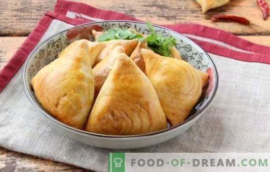 Самса Узбекистан - печење доаѓа од исток. Најдобри рецепти за измешана узбечка самса со јагнешко месо, компири, тиква и пилешко