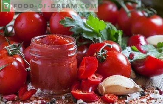 Домашен кечап - ова е корисно и прилично едноставно. Интересни домашни кетчуп рецепти од домати, пиперки, огрозд, јаболка, сливи и цреши