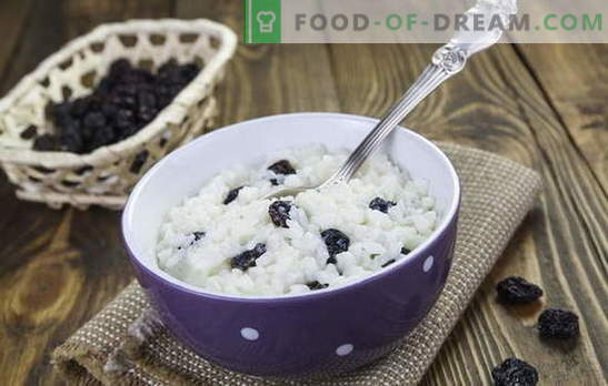Rijst met rozijnen is niet alleen kutya! Recepten voor heerlijke rijstgerechten met rozijnen: karbonades, ontbijtgranen, ovenschotels, pilaf en desserts