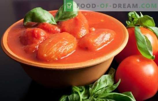 Домати во свој сок за зима: како се истури и станува неспоредлив! Рецепти на домати во сопствениот сок за зима