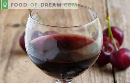 Вишно цреша дома: главните точки на готвење на вино. Рецепти домашна вина од цреша