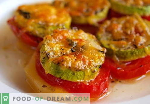 Squash mit Tomaten - die besten Rezepte. Wie man richtig und lecker Zucchini mit Tomaten zubereitet.