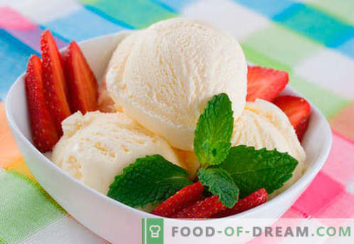 Домашен сладолед - најдобри рецепти. Како брзо и вкусно готви домашен сладолед.