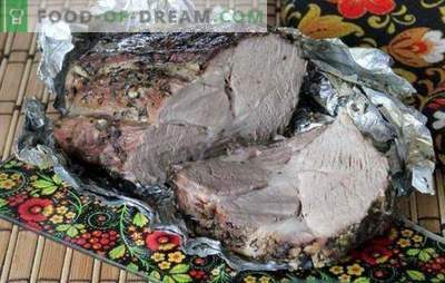 Свинско месо во рерна во фолија - за вистински гурмани. Варијанти на свинско месо во рерна во фолија со зеленчук, печурки, сливи