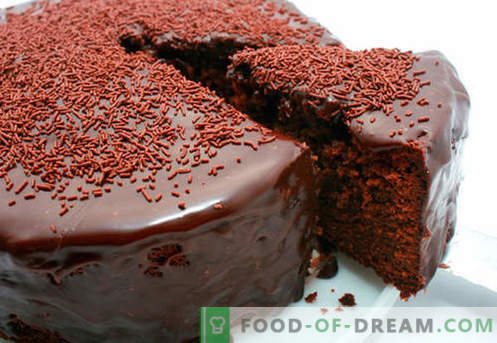 Чоколадна торта - најдобриот рецепт. Како брзо и вкусно да готви чоколадна торта.