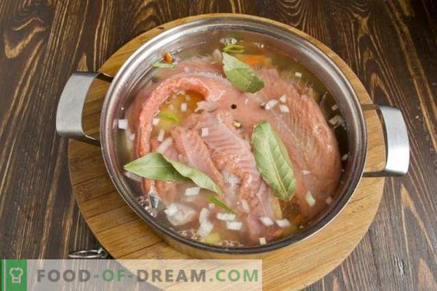 Супа од риба лосос