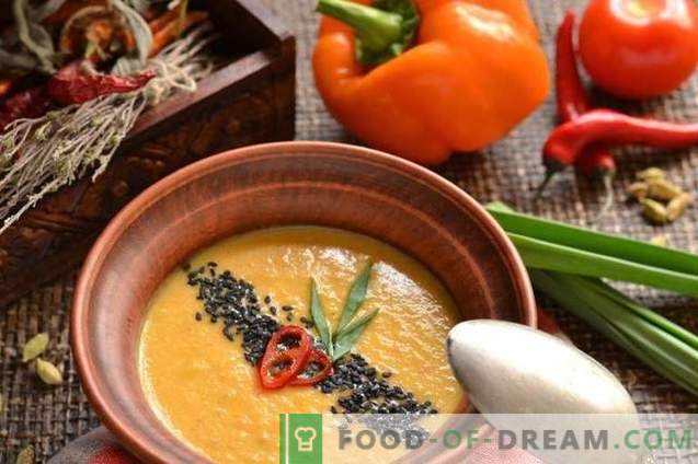 Вегетаријанска кремска супа - класична индиска кујна