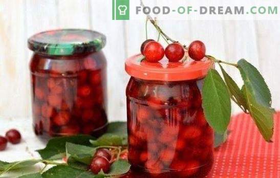 Cherry in its own juice for the winter - ruby ​​summer in the bank. How to prepare a cherry in its own juice for the winter