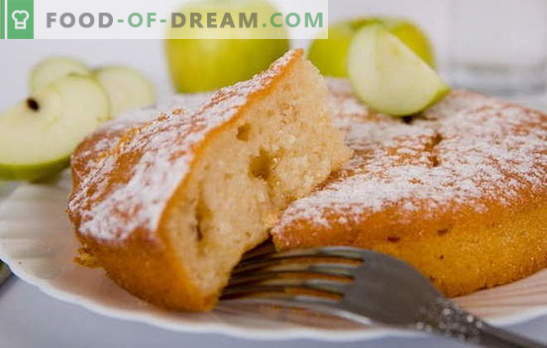 Маник со јаболка - торта од безгрижно детство! Манница рецепти со јаболка: на јогурт, павлака, млеко, вода, со урда
