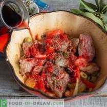 Француски говедско месо со црвено вино и Бородински леб