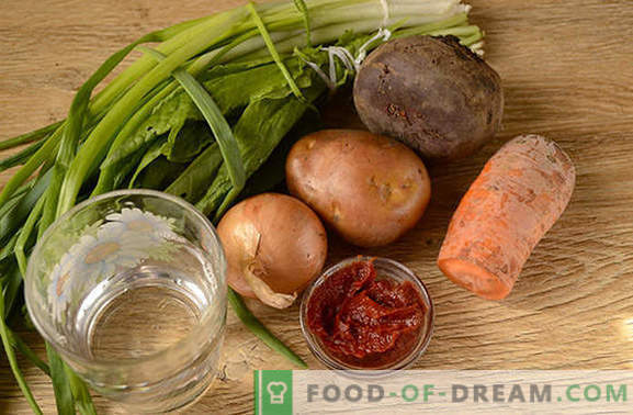 Зелена боречка со доматна паста и цвекло: чекор по чекор авторски рецепт со слика. Како да се готви највкусна супа на киселица и цвекло со доматна паста - споделете ги тајните