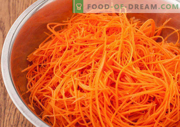 Корејски морков, рецепти дома со пилешко, со подготвени зачини, за зима