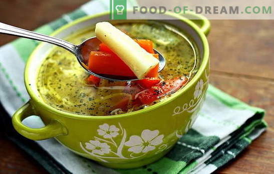 Посно супа од зеленчук - за вегетаријанци и постот. Рецепти за готвење супа од супа од зеленчук