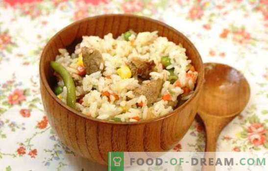 Ориз со месо во бавен шпорет: од пилаф до паела. Рецепти на популарни оризови јадења со месо во бавен шпорет: едноставен и оригинален