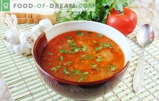Постен од супа Карчо - вкусен и без месо! Рецепти со вкус на чиста супа kharcho со ориз, домати, адџика, босилек, ореви