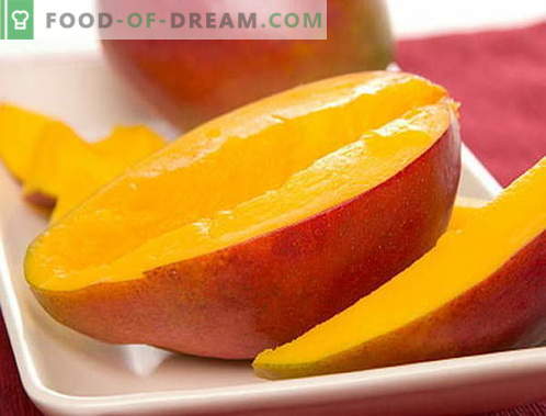 Манго - опис, корисни својства, употреба при готвење. Рецепти со манго.