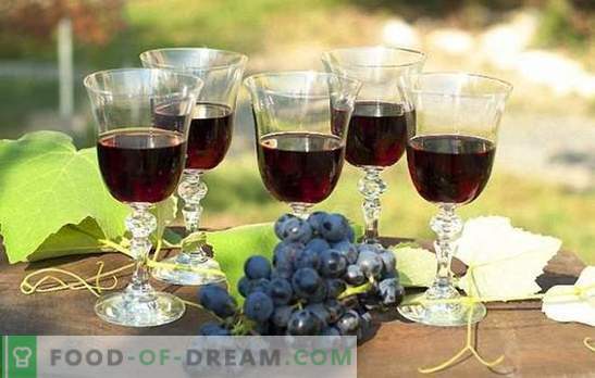 Црно грозје вино: подготовка на суровини и технологија за подготовка. Рецепти домашно вино од црно грозје