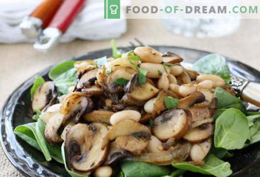 Салата со пржени печурки - избор на најдобри рецепти. Како правилно и вкусно да се готви салата со пржени печурки.