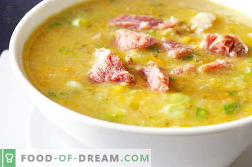 Супа од грашок - најдобри рецепти. Како да правилно и вкусно готвач грашок супа.