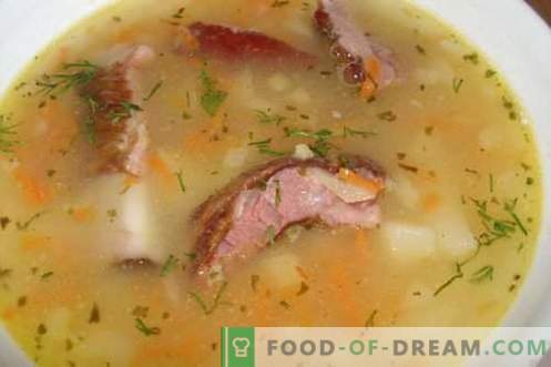 Супа од грашок - најдобри рецепти. Како да правилно и вкусно готвач грашок супа.