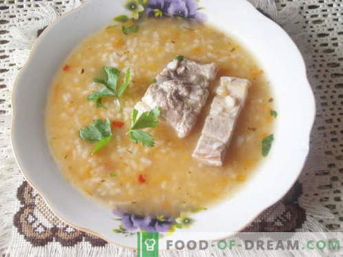 Супа од каша - најдобрите рецепти. Како правилно и вкусно готвач супа kharcho.