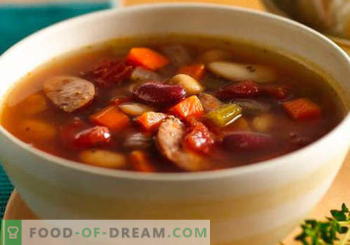 Супа од колбаси - докажани рецепти. Како правилно и вкусно да готви супа со колбаси.