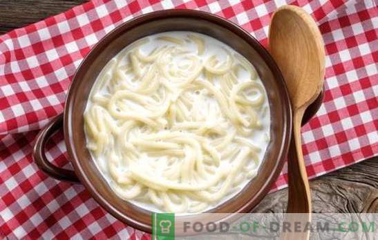 Млечна супа во бавниот шпорет - вкусот на детството. Рецепти млечни супи во бавен шпорет со тестенини, тестенини, ориз