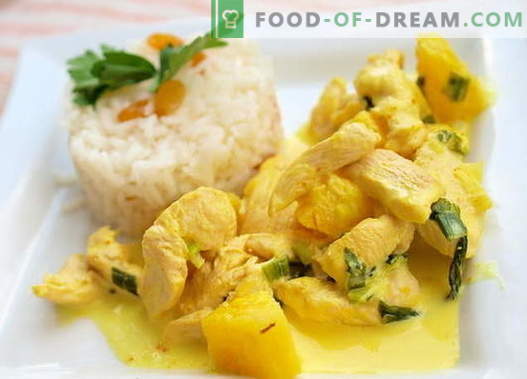 Curry Chicken - най-добрите рецепти. Как да правилно и вкусно готви къри пиле.