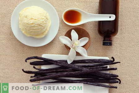 Ванила - опис, својства, употреба при готвење. Рецепти за јадења со ванила.