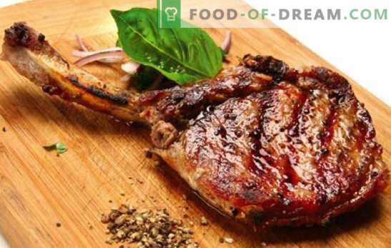 Свинско месо на коските - рецепти за највкусното месо. Како да се готви свинско месо на коската во рерната, во саксија и на шпоретот